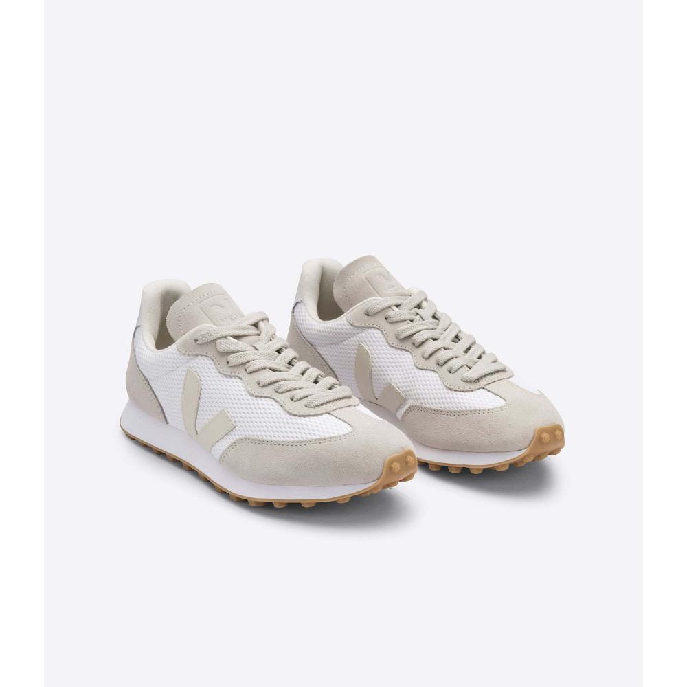 Veja RIO BRANCO ALVEOMESH Loopschoenen Dames White/Beige | BE 423YXF